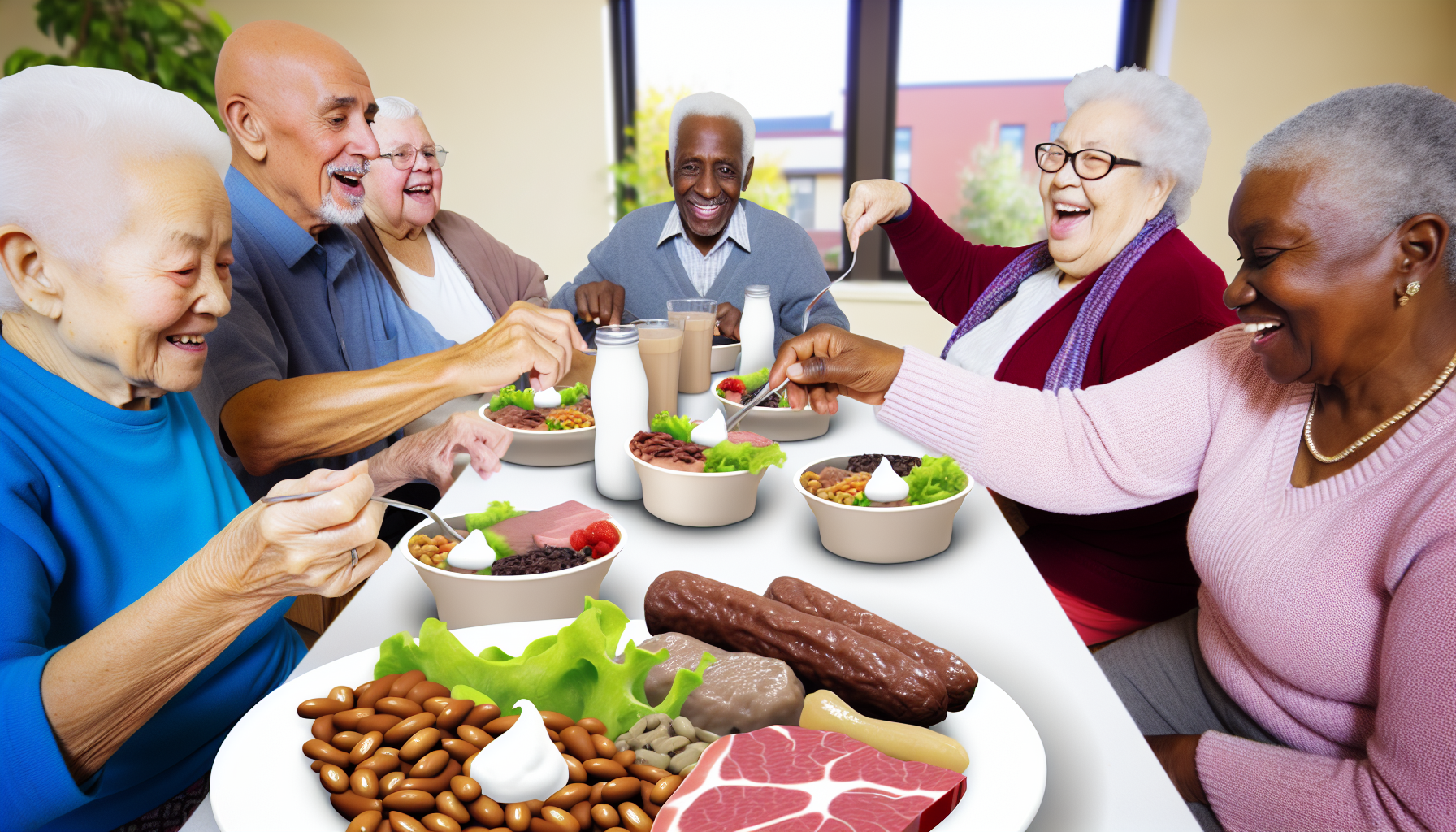 Proteínas: Clave para la Salud en Residencias de Ancianos